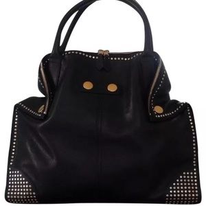 Alexander McQueen De-manta Studded leather tote.